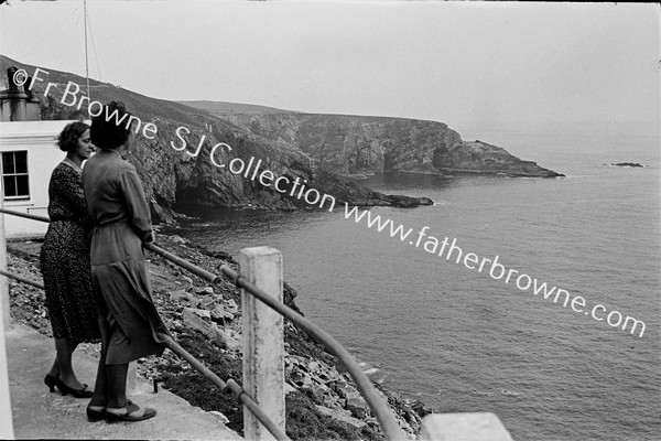 MIZEN HEAD CLIFFS BROW HEAD FROM THE MIZEN ETTA & MRS BOOTH